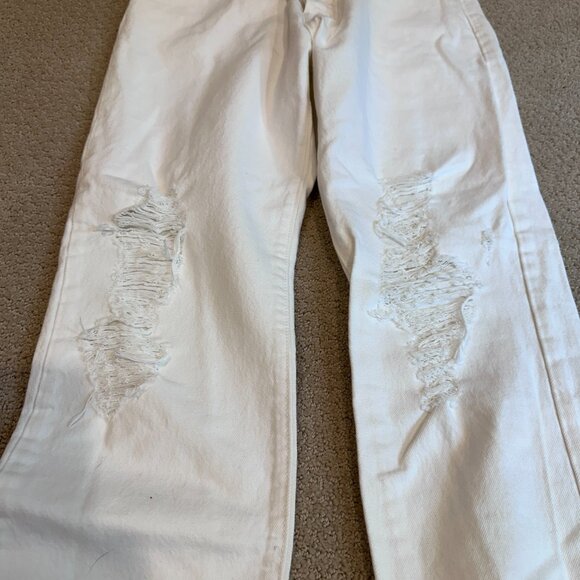 Levi’s Jeans 501 Premium White High Rise Straight Leg Boho Sz 31 #PC9-36200-0216 - Picture 7 of 16